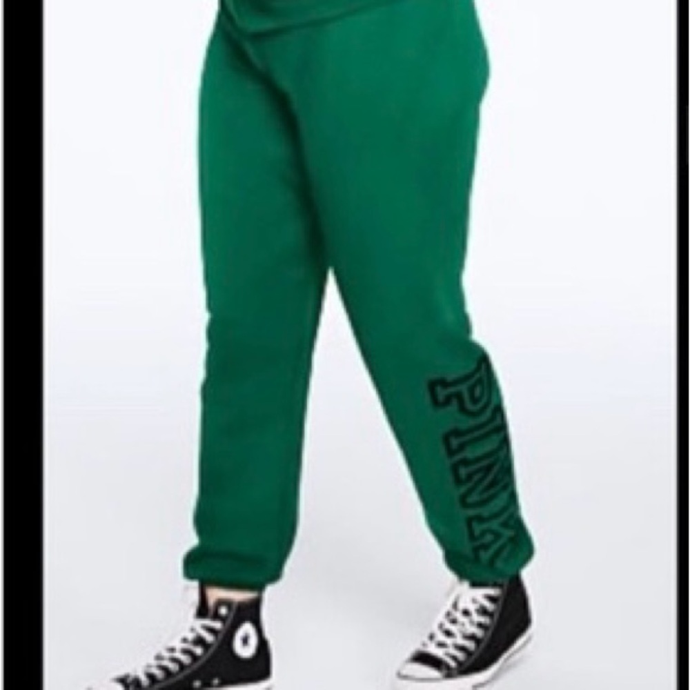 PINK Victoria's Secret Kids Green Joggers